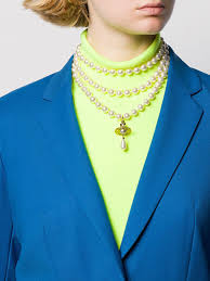 Vivienne westwood pearl necklace white Vivienne Westwood Layered Pearl Necklace In White Lyst