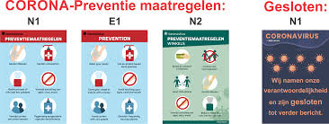 Onderstaande maatregelen 1 en 4 zijn daar een voorbeeld van. Corona Stickers Fego Bvba