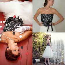 Browse david's bridal black and white wedding dresses to find your dream dress today! Discount2019 New Black And White Wedding Dress Short Beach Wedding Dresses Sweetheart Lace Tulle Bridal Gowns Tea Length Custom Made From Wheretoget 69 07 Dhgate Com