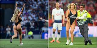 1/1champions league streaker interrupts final between liverpool and spurs. Champions League Match Streaker Claims Famous Soccer Players Are Constantly Sliding Into Her Dms Pics Total Pro Sports