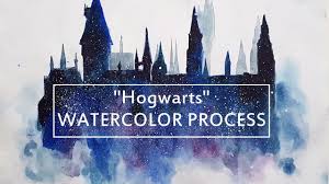 Maybe you would like to learn more about one of these? Hogwarts Watercolor Painting Process Youtube
