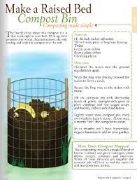 Make A Raised Bed Compost Bin For The Garden Garden Compost Diy Compost How To Start Composting