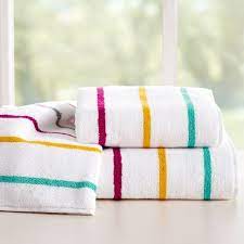 They're soft, absorbent, and surprisingly affordable. Rainbow Stripe Teen Bath Towels Pottery Barn Teen