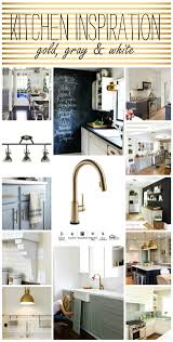 The kitchen island is another great idea of farmhouse kitchen decoration. Brass Gray Kitchen Decor Ideas 3 Thumb Jpg It All Started With Paint
