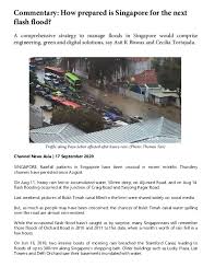 A heavy downpour on monday (nov 2) resulted in flash floods in various parts of singapore. Pdf How Prepared Is Singapore For The Next Flash Flood Prof Asit K Biswas And Cecilia Tortajada Academia Edu