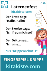 Laternenfest Fingerspiel Krippe Reime Fingerspiele Abc