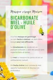 Masque Visage Bicarbonate Miel Huile D Olive Recette Beaute Masque Naturel Visage Masque Visage