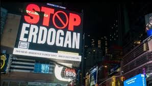 The job creators network has also erected a billboard in the heart of times square, on the corner of 43rd street and broadway. Times Square Billboard In New York Reads Stop Erdogan Greek City Times