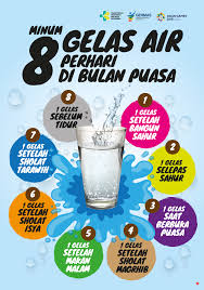 Lingkungan yang bersih adalah bagian dari hidup bersih dan sehat. Poster Air Putih Puasa 70x100