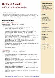 Learn more about personal banker resume example, resume writing tips, resume formats and much more. Relationship Banker Resume Samples Qwikresume