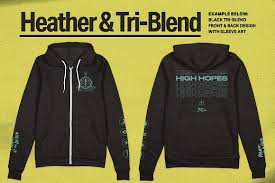 Present your design on this mockup. Zip Up Hoodie Merch Mockup Creative Photoshop Templates Creative Market
