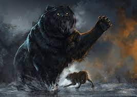 Bear Fight By Er Reanimator On Deviantart Bear Art Fantasy Creatures Art Bear Artwork