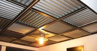 Plafond En Tole Ondulee Que J Ai Fais Chez Moi Basement Ceiling House Cladding Dropped Ceiling