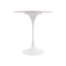 Danpinera end table, side table metal waterproof small circular bedside table with round removable tray for living room bedroom bathroom balcony and office (milky white) 4.6 out of 5 stars 1,246 $35.99 $ 35. Buy White Tulip Style Circular Side Table From Fusion Living Online