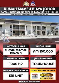 Bangsa Johor Infomakmurjohor Projek Rumah Mampu Biaya Facebook