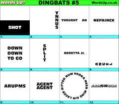 There are over 700 dingbats, and each dingbat game has been given a difficulty rating and although they don't come with answers. Dingbats Quiz 5 Find The Answers To Over 700 Dingbats Words Up Games