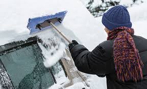 Amazonbasics car ice scraper and snow brush. Snow Joe Snow Broom The 2 In 1 Telescoping Snow Broom Ice Scraper