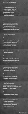 An Hymn To Humanity Poem By Phillis Wheatley Poem Hunter Hymn Phillis Wheatley Human