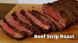 New york strip loin is a wonderful alternative to prime rib because the fat cap and marbling make it flavorful and ideal for roasting. Smoked Strip Loin Roast Ny Strip Loin Roast On Ole Hickory Smoker With Malcom Reed Howtobbqright Youtube