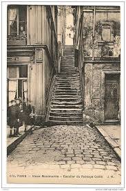 Montmartre Escalier Du Passage Cottin Old Paris Paris History Montmartre