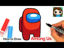 How To Draw Among Us Game Character Youtube