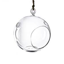 Makes a lovely tealight candle holder. 5 Inch Hanging Terrarium Orb Tealight Holders Home Decor