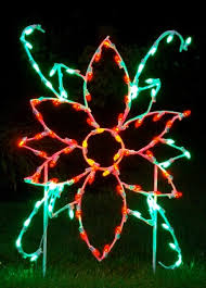Queens Of Christmas Poinsettia Flower Led Light Christmas Decoration Wayfair
