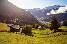 Over the lush meadows of maisäss montiel, montafon; Urlaub In Der Natur Maisass Montiel Pension Maria Hilf Maria Hilf