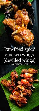 Cook 3 to 4 minutes or until browned and juice of chicken is clear when thickest part is cut to bone (at least 175°f). Pan Fried Spicy Chicken Wings Sri Lankan Devil Wings Island Smile