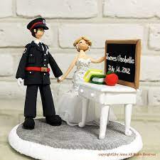 Custom Wedding Cake Topper Teacher Policeman Decoration Etsy Custom Wedding Cake Toppers Custom Wedding Cakes Wedding Cake Toppers