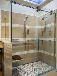 Frameless Sliding Shower Door Hardware With Return Panel Shower Room Hardware Stainless Accessible Bathroom Design Bathroom Remodel Master Accessible Bathroom