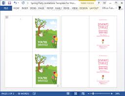 Learn more about us by clicking here: Spring Party Invitations Modele Pour Word