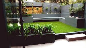 Who says a low maintenance garden can't include grass? Beautiful Contemporary Front Yard Landscaping Inspirations Low Maintenance Garden Design Modern Garden Design Modern Garden
