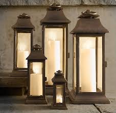 Savoy Square Lanterns Weathered Bronze Lanterne Decoration Decor De Patio Bougies D Exterieur