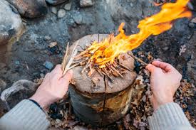 When making a campfire, it is important that the items are placed in the exact pattern as the image below. Swedish Fire Log How To Build A Campfire