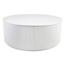 Whether you're redecorating your home or updating your existing decor, add a coffee table to your living room for a simple style update. Nomad Round Coffee Table White Cafe Lighting And Living
