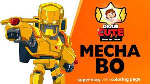 How To Draw Mecha Bo Brawl Brawlstars Fanart Coloring