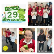 Aultmore Park Primary & LCR على X: "LEAP DAY 2024 P5 have been learning how  to convert units of time and to mark leap day they created leaping frogs.  They also celebrated by working in groups to pop balloons that revealed a  leap year fact which they ...