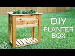 Set the assembled box on its bottom. How To Build A Diy Raised Planter Box With Hidden Drainage System This Wooden Diy Planter Box Is Easy To B Planter Box Plans Raised Planter Boxes Diy Planters