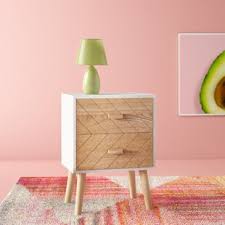 Pulford bedside table 1 drawer scandinavian nordic style white nightstand. White Bedside Tables You Ll Love Wayfair Co Uk