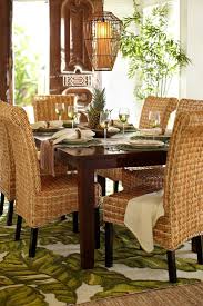 Wicker British Colonial Decor Tropical Dining Room West Indies Decor