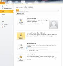 You can use outlook, or the outlook web app. Ms Outlook Set Out Of Office Message