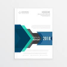 Download White Business Brochure With Blue Geometric Shapes For Free Brochure Design Business Brochure Brochure