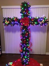 Our Cross Mas Tree Jesus Is The Reason For The Season Jesus Christmas Decorations Cross Christmas Tree Christmas Cross