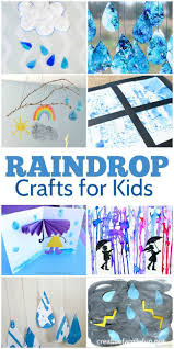 Rain And Raindrop Crafts For Kids Creative Family Fun Weather Crafts Preschool Rainy Day Crafts Weather Crafts