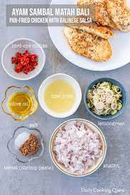 Ayam Sambal Matah Bali Pan Fried Chicken With Balinese Salsa Recipe Cooking Recipes Indonesian Sambal Recipe Cuisine Recipes