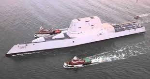 Mip Aerial Uss Zumwalt Portland Maine 1194 1 Uss Zumwalt Naval Force Aircraft Carrier