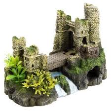 Aquarium ornament photography prop rockery coral landscape fish tank decor ^. Fish Aquarium Toy Castle With Moving Bridge Aquarium Toy Fish Tank Aquarium Ornaments Fish Tank Decorations Fish Tank Accessories