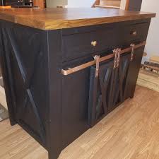 sliding barn door kitchen island