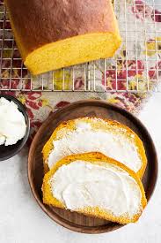 1/2 cup warm water, 1 1/2 tablespoons instant yeast, 2/3 cup warm milk (~100 f), 2 large eggs, 1 1/2 cups pumpkin puree, 2 tablespoons canola (or vegetable) oil, 1/2 cup brown sugar, 2 teaspoons salt, 1/2 teaspoon ground cinnamon, 1/4 teaspoon ground ginger, 1/4 teaspoon ground nutmeg. Pumpkin Yeast Bread An Airy Yeast Bread Lightly Spiced With Fall Flavor